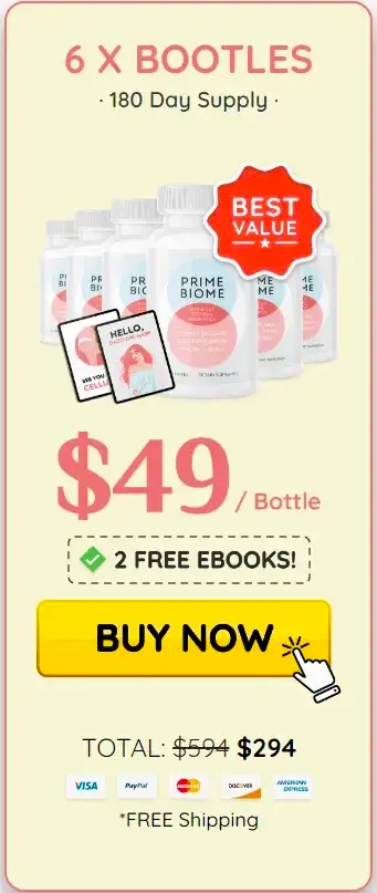 Buy PrimeBiome 6 Bottle